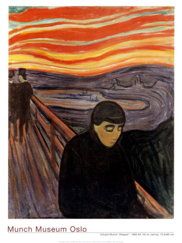 Despair, 1894 - Edvard Munch Painting